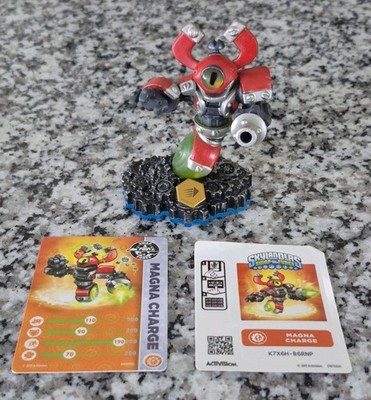 Skylanders SWAP Force Magna Charge w/ Stat Card Code Trap Team