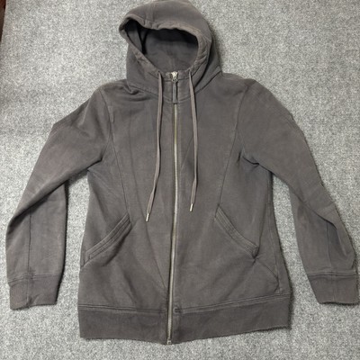 helmut lang mens Grey Zip Up hoodie sz L