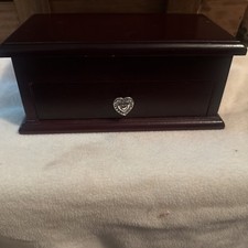 BRIGHTON It's a Keeper Wooden Brown Wood JEWELRY BOX