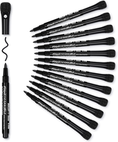 Whiteboard Stifte Schwarz Whiteboard Marker: 12 Magnetisch Whiteboard Stift Mit