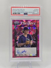 2023 Leaf Metal Ethan Holliday #T-EH1 Pink Crystal Autograph /5
