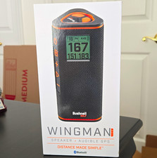 Bushnell Wingman View Speaker w/ Audible GPS Bluetooth, Black/Orange, New In Box