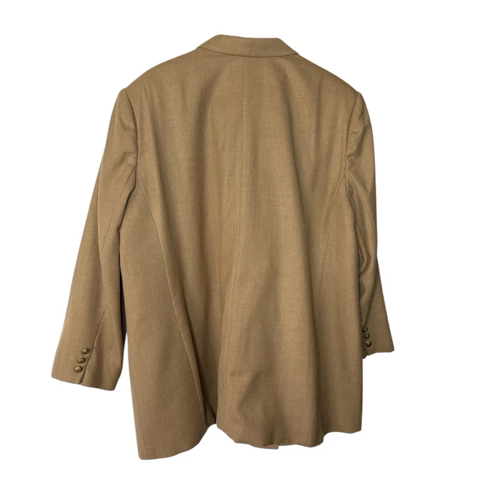 Chaqueta/Traje Abrigo Evan Picone Doble Pecho Talla 22W Vintage Marrón 100% Lana  Foto 2 de 4