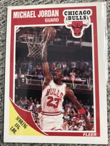 1989 Fleer Michael Jordan Chicago Bulls #21 Basketball Card \*RARE\*