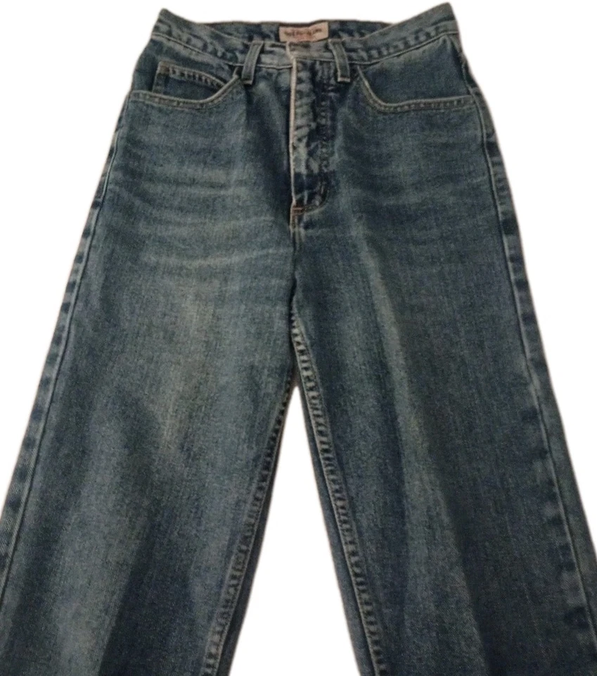 Y2K 复古 Guess 牛仔裤高腰锥形腿尺寸 28 80 年代派对 — 第 2/4 张图片