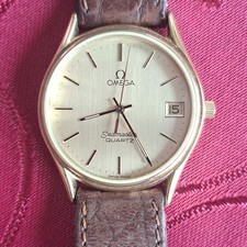 OMEGA Seamaster Vintage 1970’s Men’s Date Gold Dress Watch - 1337 Not Working.