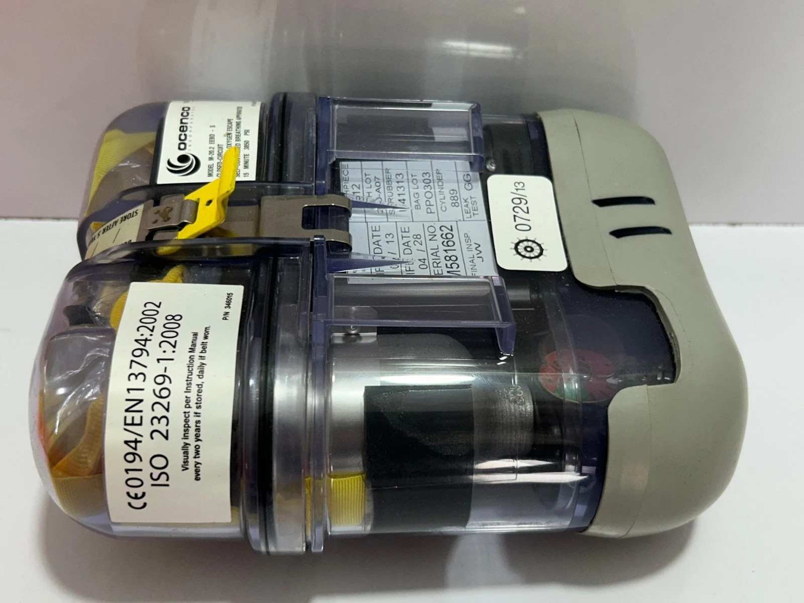 Emergency Escape Breathing Apparatus | Life Date 2028