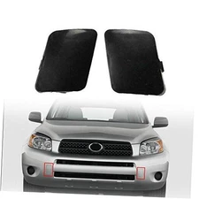  Front Left Right Bumper Tow Hook Bracket Cover Cap Replacement for RAV4 2006 