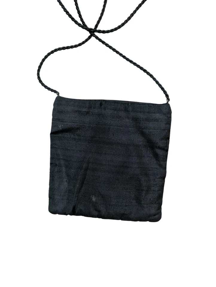 Bolsa vintage com miçangas feita na Índia 7”x7” colorida - Imagem 2 de 4