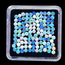 30 Pcs Natural Australian Opal 2.5mm Round Cabochon Loose Gemstone Wholesale Lot