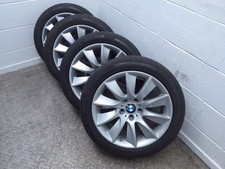 BMW F10 F11 SILVER LIGHT 18" 8J ET:30 TURBINE STYLING 329 WHEEL RIM SET 6790174