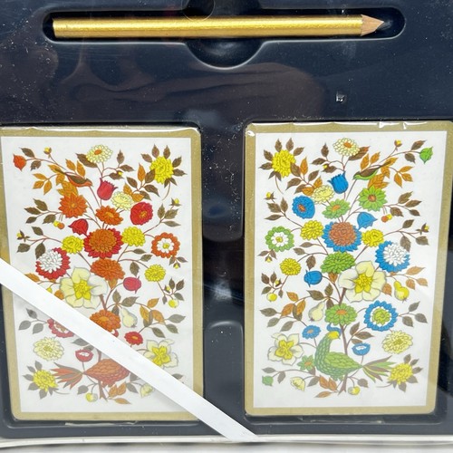 Vtg Hoyle Persian Brocade Bridge Gift Pack 2 Decks Playing Cards Score Pad - Picture 5 of 11