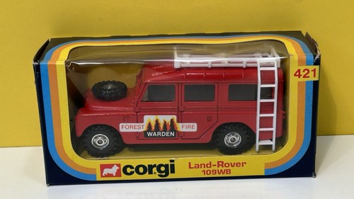 CORGI 421 LAND ROVER 109 WB FOREST FIRE WARDEN VEHICLE / MIB - Picture 2 of 11