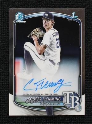2025 Bowman Draft Chrome Prospect Cooper Flemming #CPA-CF Auto 0j0o