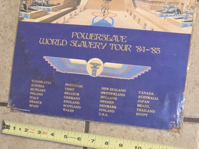 IRON MAIDEN POWERSLAVE World Slavery Tour 84-85 Vintage Authentic