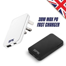 Slim Plug 30W USB C Fast Charger Dual Port Thin Foldable Wall Plug For iPhone 17