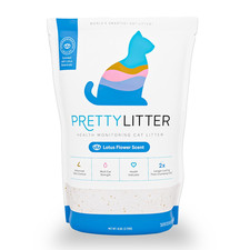 PrettyLitter Health Monitoring Cat Litter Lotus Flower Non-Clumping Lightweight