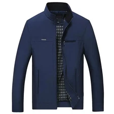Thin Solid Color Social Jackets for Men Causal Business Jacket Men Quality Forma