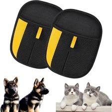 2 Pcs Pet Hair Removal Glove for Cats & Dogs, Upgraded the Magic Brush Pet Hair 