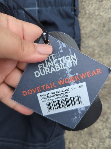 Dovetail Womens Ready Set Cargo Cordura Ripstop Pants CL8 Dark Navy Size 12/32 - Picture 2 of 4
