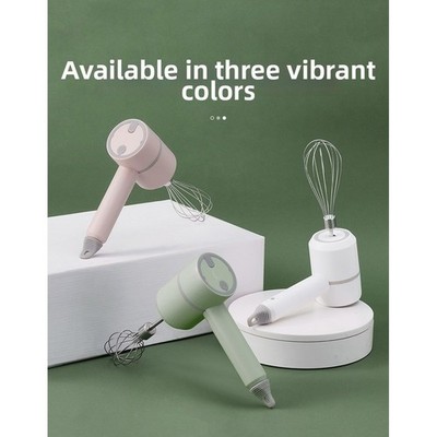USB Wiederaufladbarer Kabelloser Eierschläger 3 Geschwindigkeiten Handmixer mit