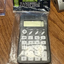 PEN + GEAR Handheld Calculator New In Package Sealed Pocket Size Black