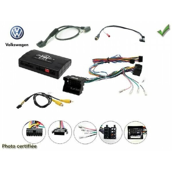 Interface commande au volant pour Sharan 2015 avec reprise radars et clim via Infodapter