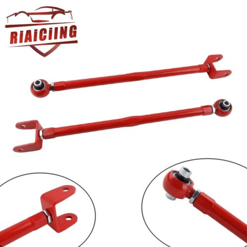 for BMW E36 E46 E85 3-Series Rear Lower Camber Control Arms Adjustable Kit Red  - Afbeelding 1 van 9