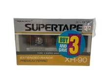 3 Pack Realistic XR-90 SUPERTAPE Extended Range Cassette -Factory Sealed