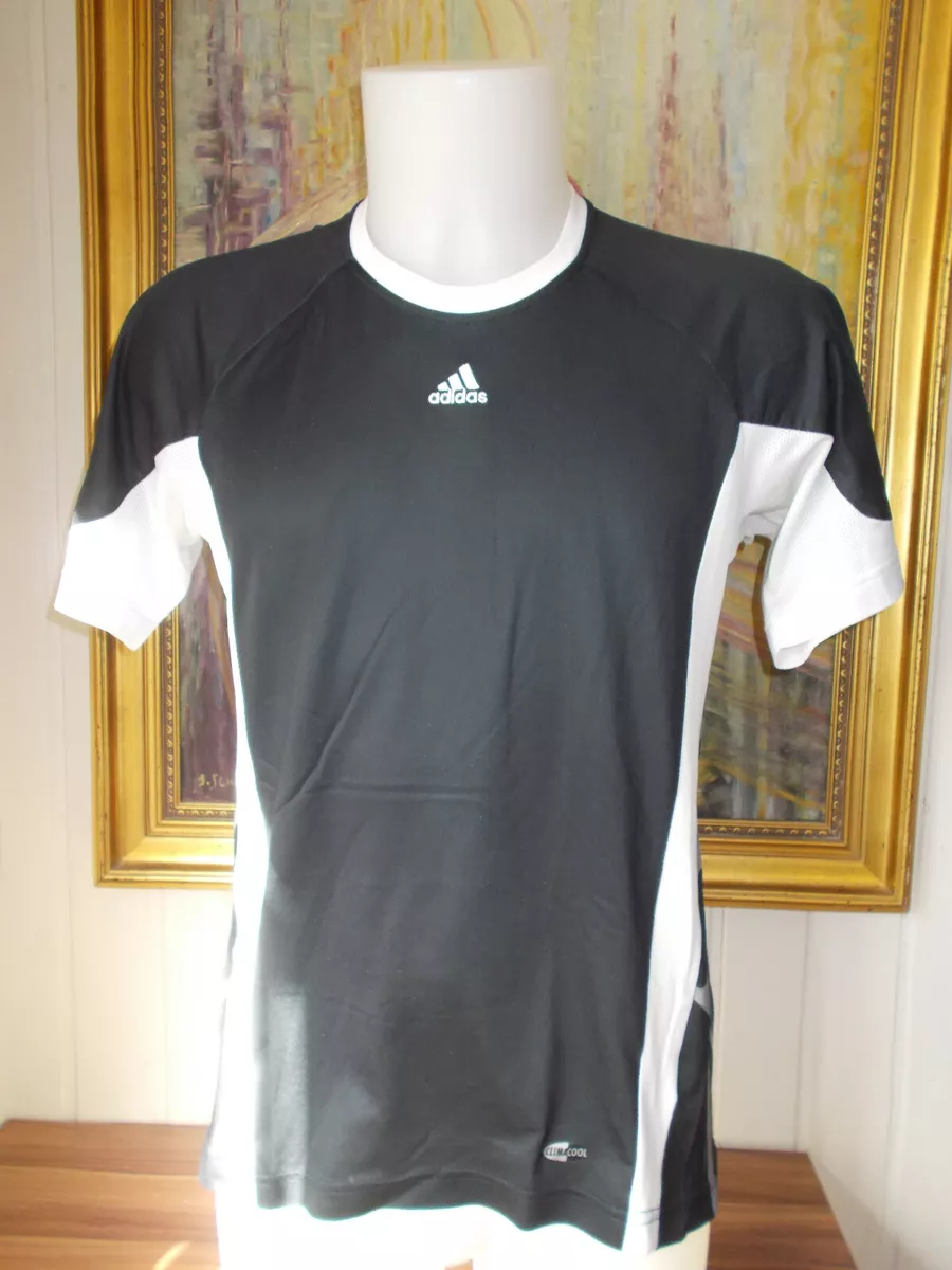 ADIDAS climacool M Back Drawing Scales Technical Jersey Tee Shirt Black