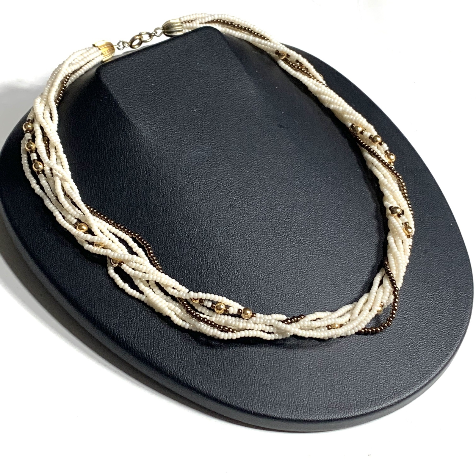 Vintage Torsade Multi Strand Twist Necklace Mini Crea… Gem