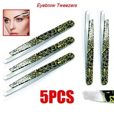 Professional Eyebrow Tweezers Slant Tip Precision Hair Tweezer for Men  Women
