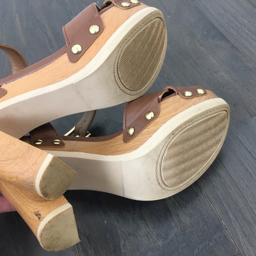 Tommy Hilfiger 6.5 Brown Platform sandals Whitnee Classic Boho Cute heels - Picture 5 of 6