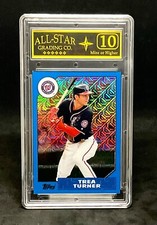 Trea Turner 2017 Topps Silver Pack 1987 Chrome Blue Refractor 87-TT 94/99 ASG 10