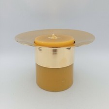 Paracera scorrevole per cero diametro 8 in ottone - Para fiamma in vetro Pirex