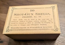 Cartridge Box: Vintage Style 12 Gauge Shotgun Shell, 10-Round