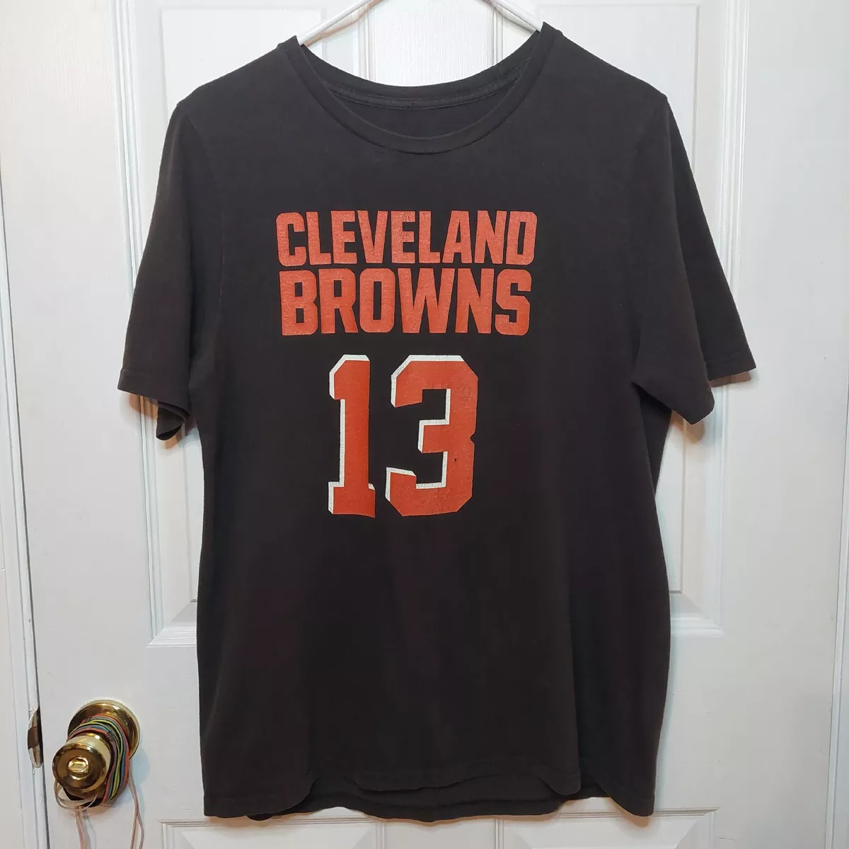 NFL Cleveland Browns Brown Tshirt Odell Beckham Jr 13 Football