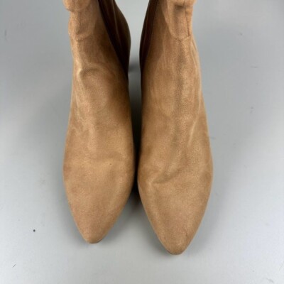 Crew Factory Sueded Slouch Knee-High Boots in Sienna