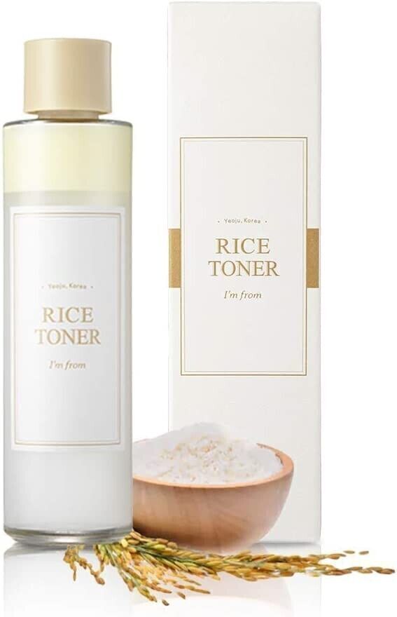 150ml Rice Facial Toner Deep Hydrating Redness Relief Skin Brightening Care