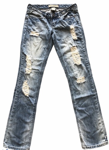 Distressed Skinny Jeans Medium Wash 
