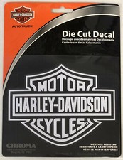 Harley-Davidson Bar  Shield Die Cutz Decal White NEW