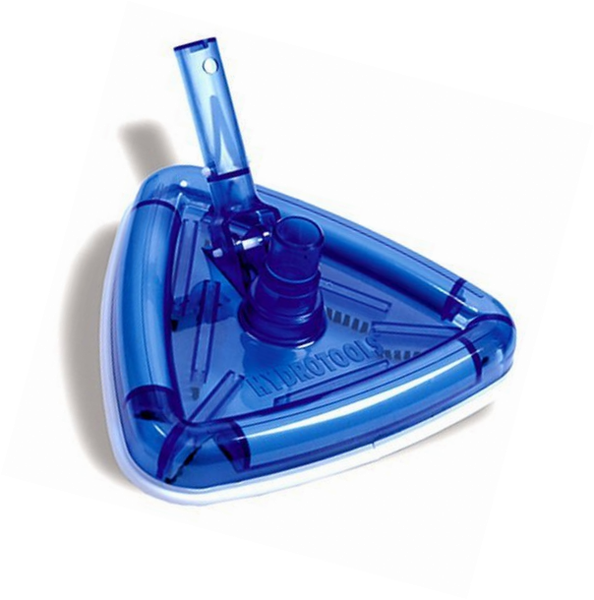 weighted triangle pool vacuum head