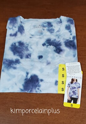 Danskin Women Tie Dye Tee NEPTUNE Combo SMALL New 