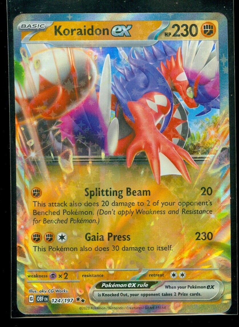 carta pokémon - koraidon ex - obsidian flames - - Comprar Cartas  Colecionáveis antigas no todocoleccion