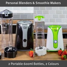 Quest 34009 Personal Blender Stainless Steel One Touch Easy Clean Container