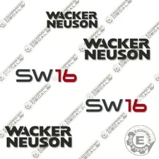 Fits Wacker Neuson SW16  Decal Kit Skid Steer Replacement Stickers
