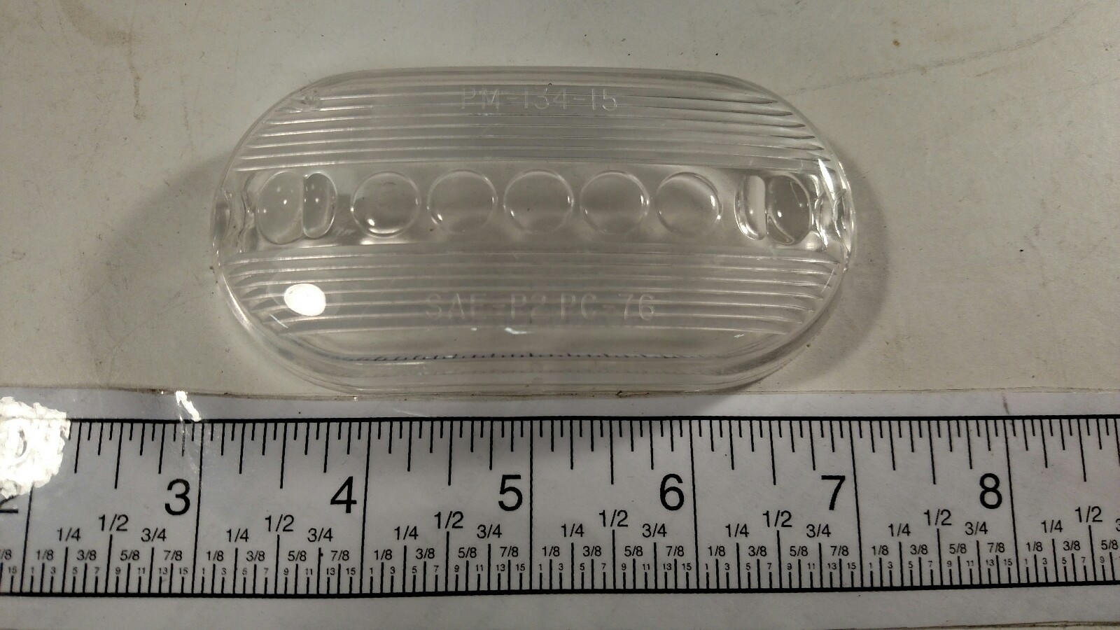 PM 134 15 SAE P2 PC 76 CLEAR WHITE MARKER LENS LIGHT COVER TRAILER RV