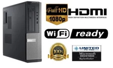 Dell OptiPlex Windows 7 Pro 32-Bit 3.3 GHz PC Desktop 90 Day Warranty WiFi HDMI