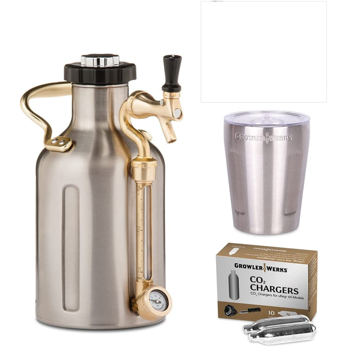 GrowlerWerks UKEG GO 64oz ビールサーバ uKeg Go 64 Carbonated Growler with Tap | 2024 App-Enabled