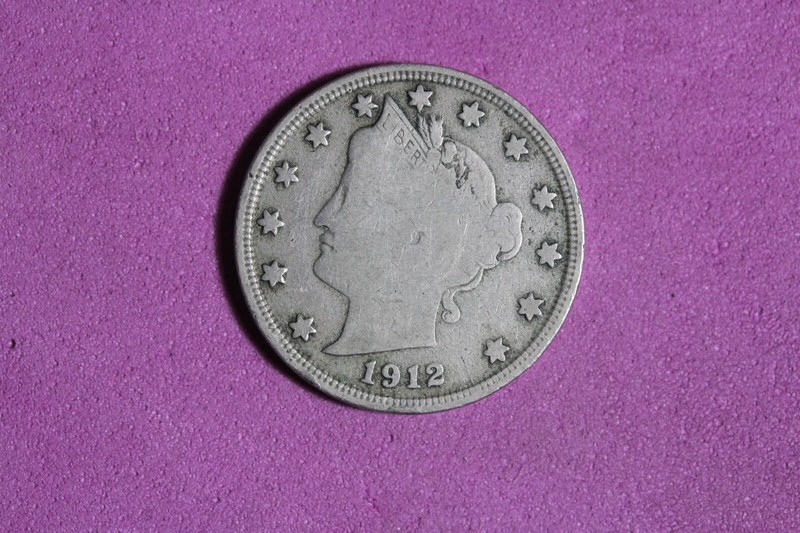 Estate Find 1912 S- LIBERTY V NICKEL W/CENTS!!!  #K47525